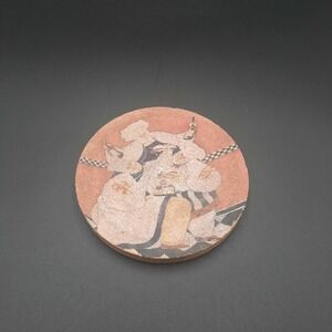 Thirstystone Cork Coaster with Chef Design‎ and Wine Bottle Motif